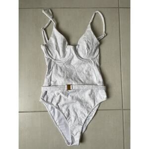 Kenny Flowers Swim One Piece Swimsuit Belted The Santorini